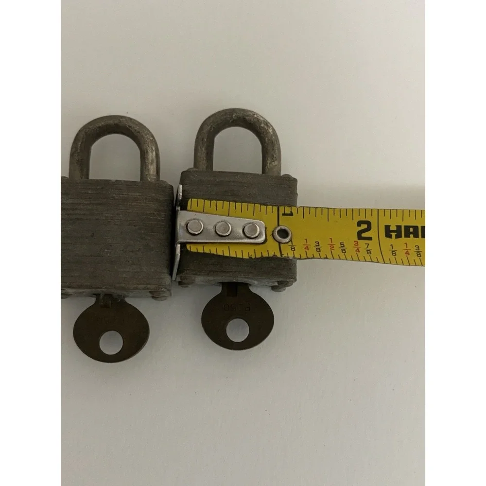 Lot Of 2 Small Vintage No. 3 Master Lock Milwaukee Wis. Working Padlock Keys